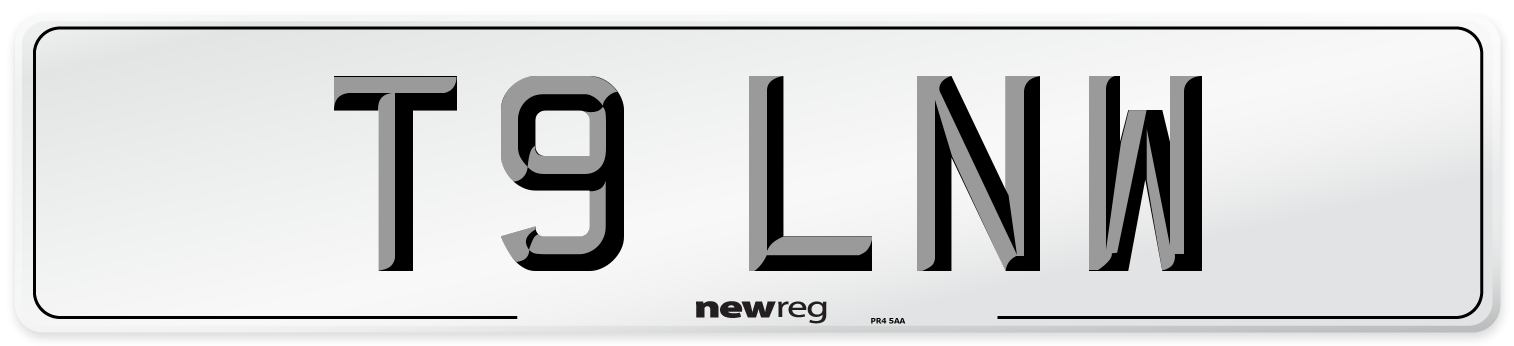 T9 LNW Number Plate from New Reg